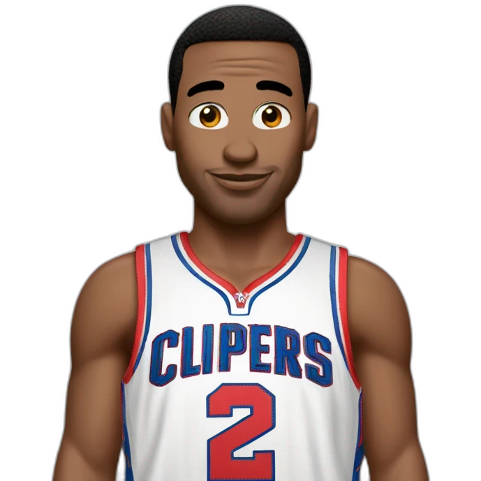donald duck wearing clippers jerssey emoji