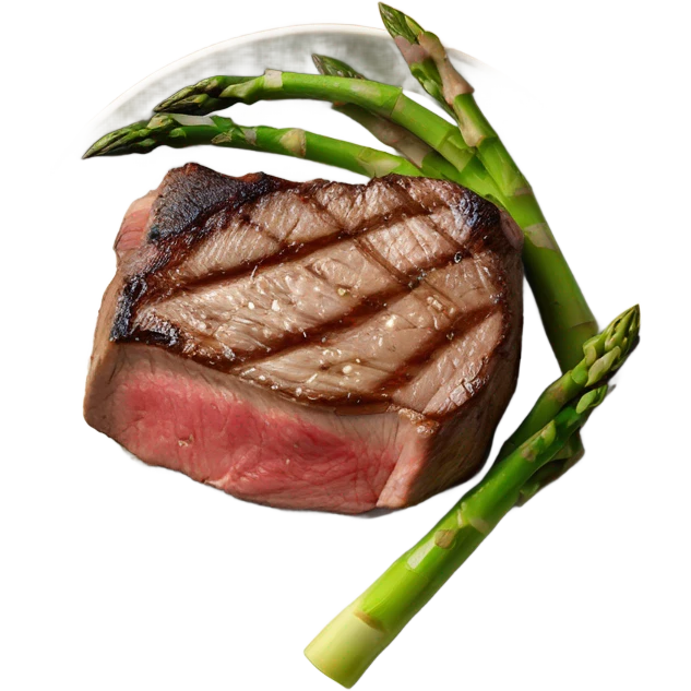 Stake and asparagus emoji