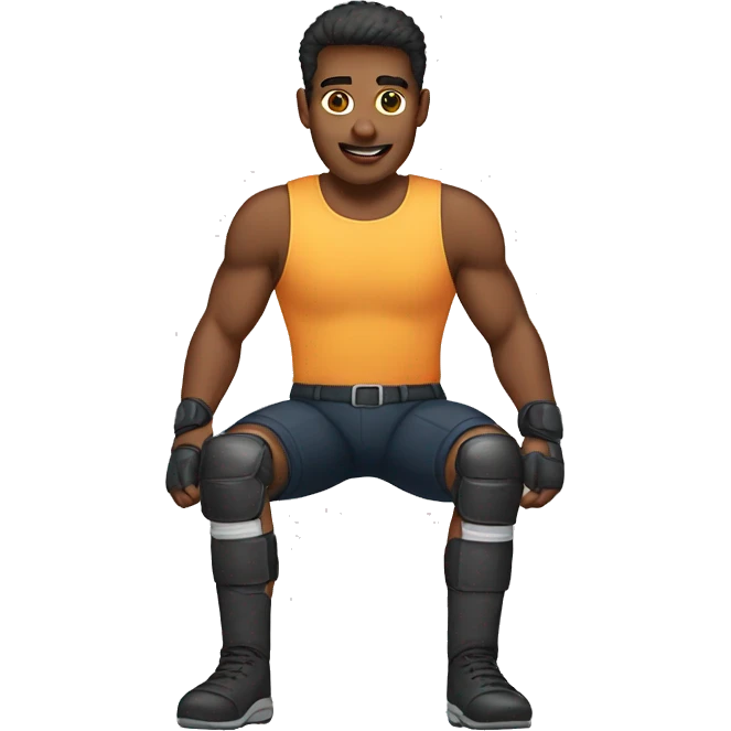 Guy with knee pads  emoji