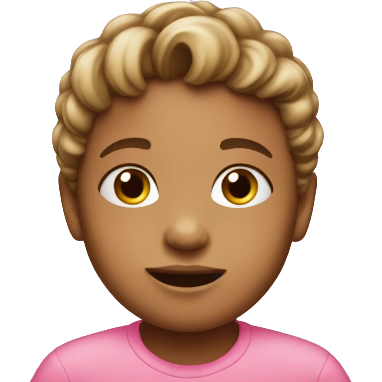 a child in pink emoji
