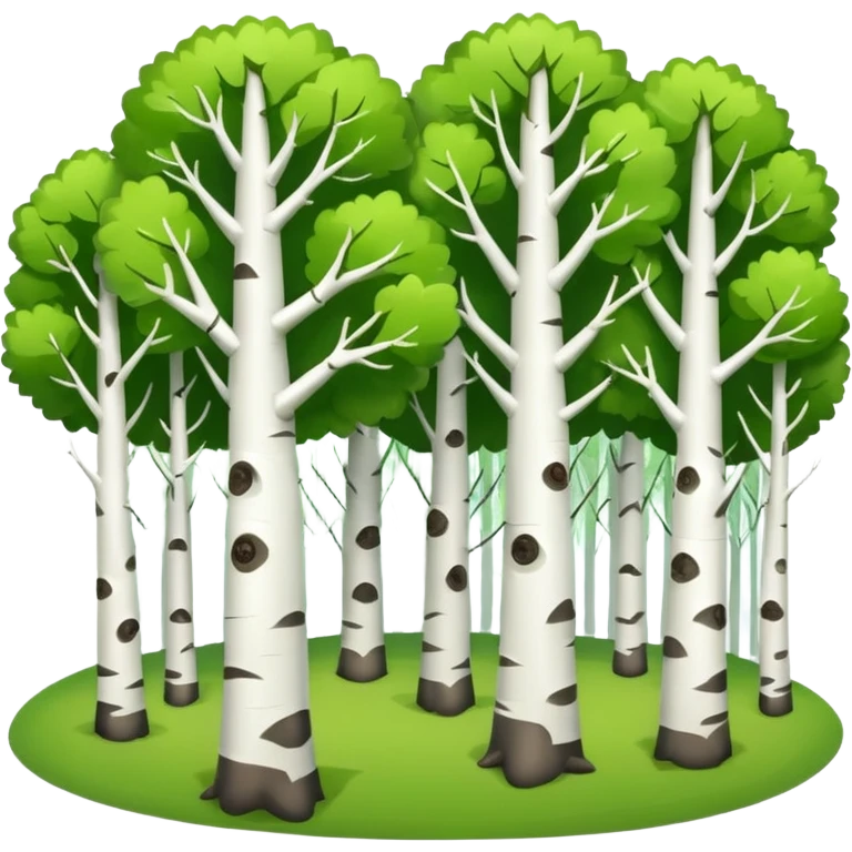 birch forest emoji