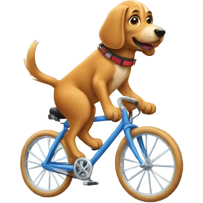 Dog on a bike emoji