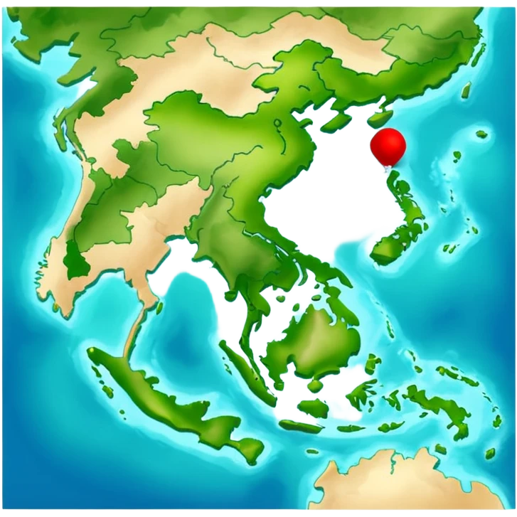 a vietnam map with no other countries around it emoji