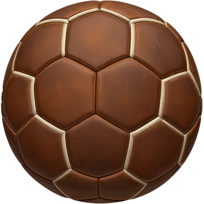 1800's brown old soccer ball emoji