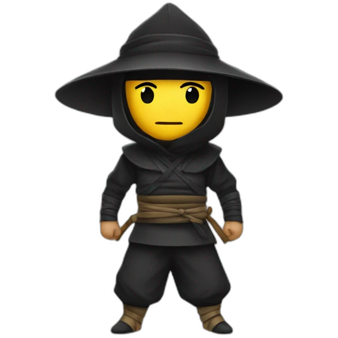 A ninja in a hat emoji