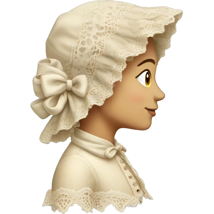 lace bonnet emoji