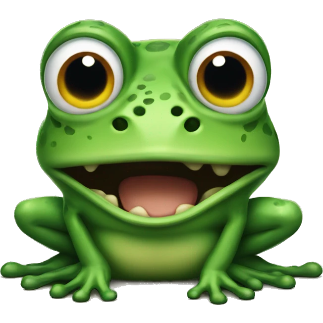 extreme fear frog emoji