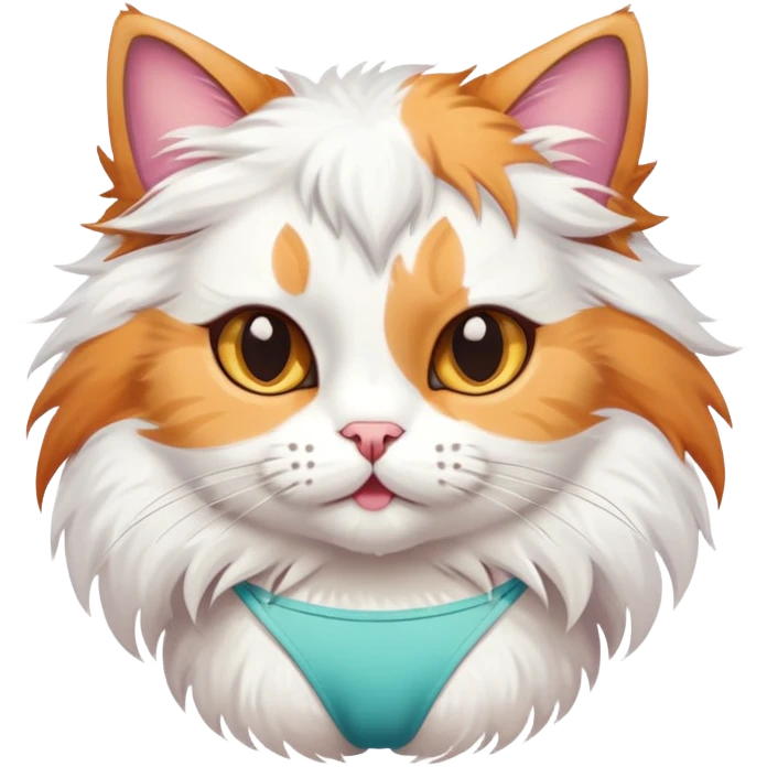Cat in bikini emoji