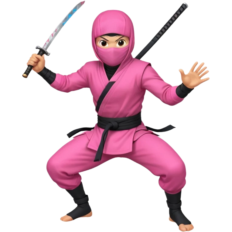 pink ninja emoji