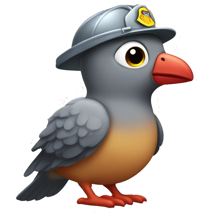 fireman pigeon emoji