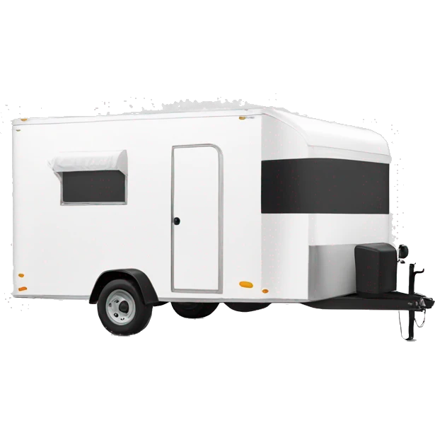 White enclosed trailer emoji