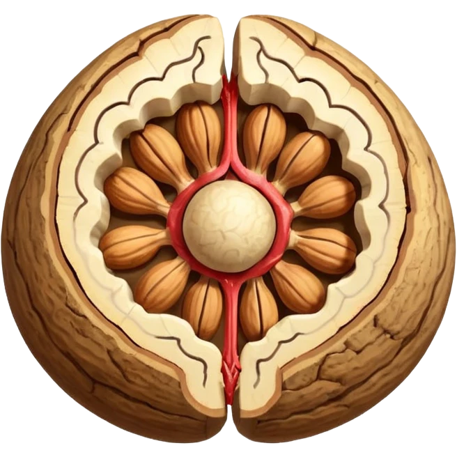 Nuts balls anatomy emoji