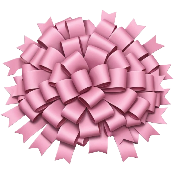 super pale pink bow confetti but the paper confetti are the pale pink bows emoji