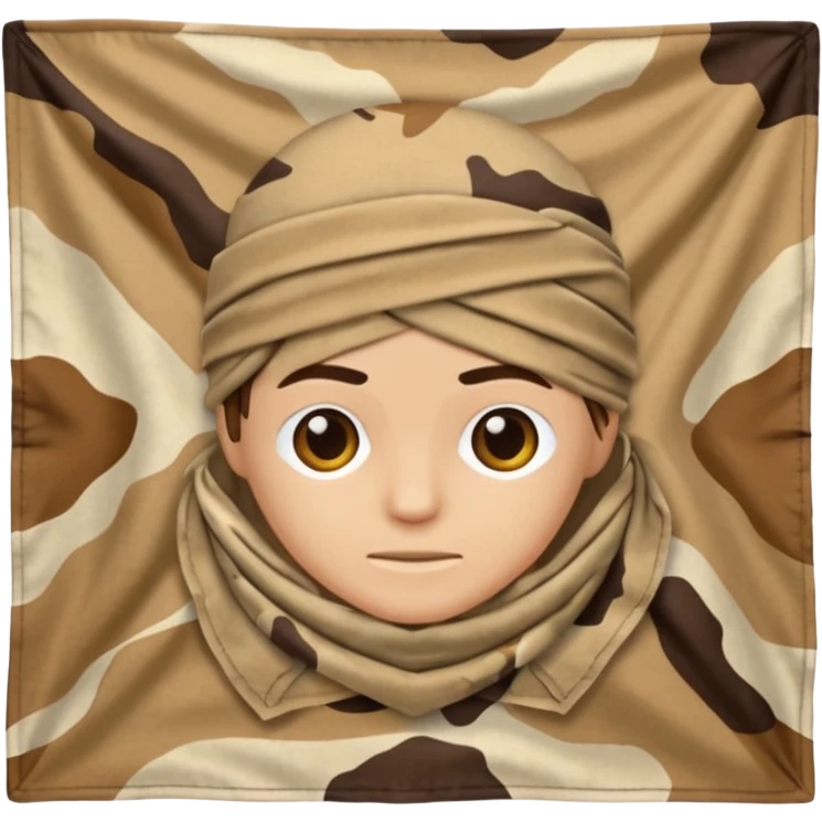 desert camouflage bandana emoji