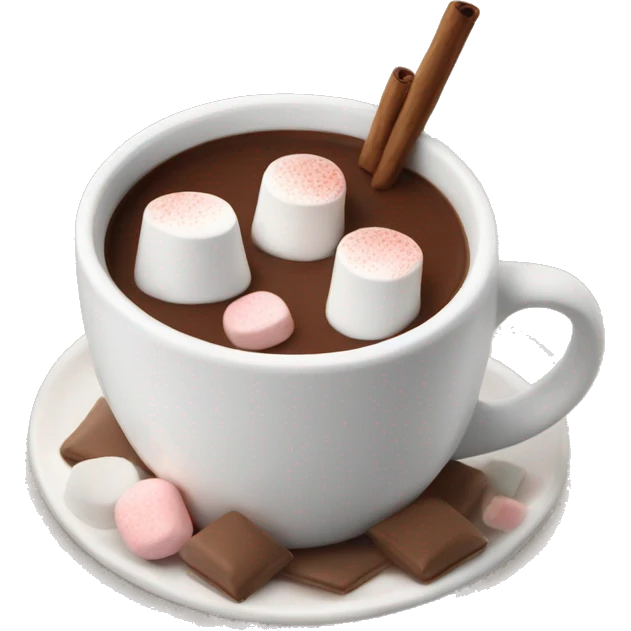 Hot chocolate and marshmallows  emoji
