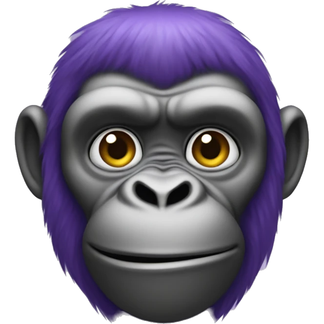 A purple gorilla with a ushkanda  emoji