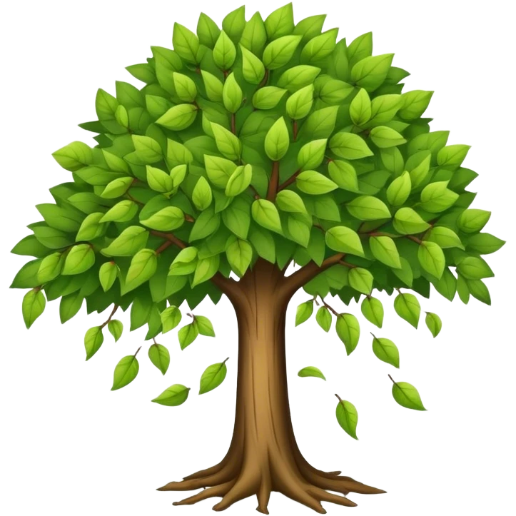 tree releasing old leaves  emoji