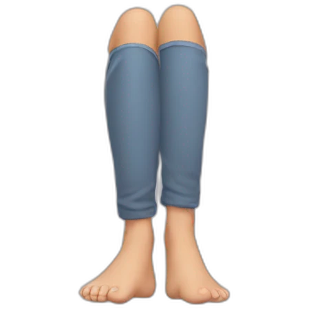 Feet behind head emoji