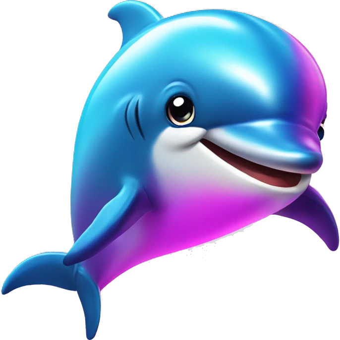 Lisa Frank dolphin  emoji