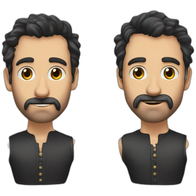 Anthony chauve barbu et toux emoji