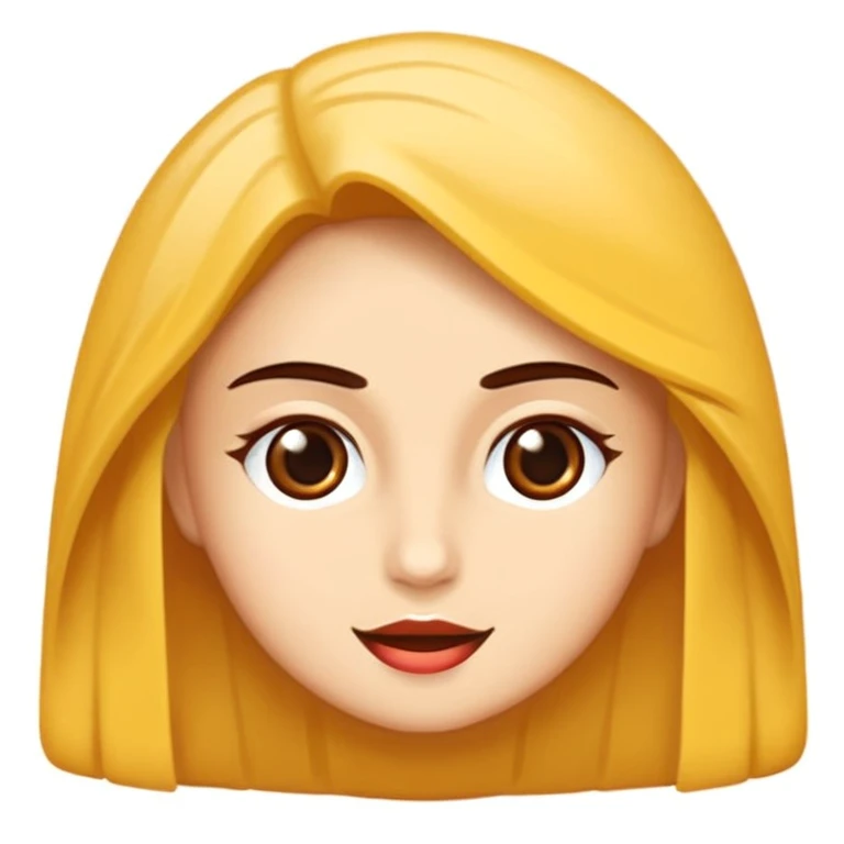 omuz hizasında kısa kıvırcık saçlı, buğday tenli ve koyu kahverengi gözlü genç bir kadın emoji