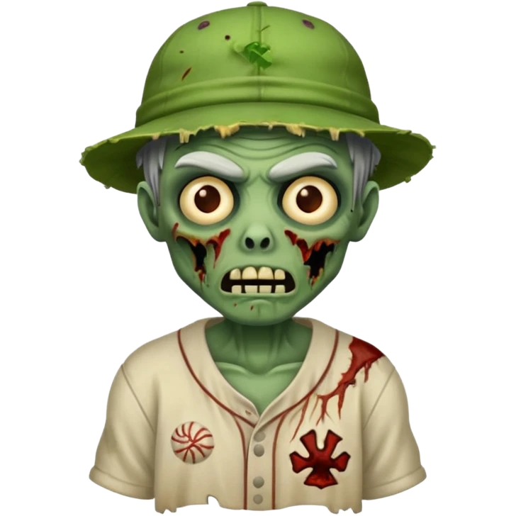 baseball hatted zombie emoji
