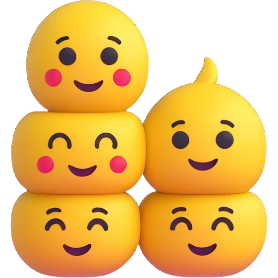 Emojis ass sitting on another emojis face like a girl and guy emoji