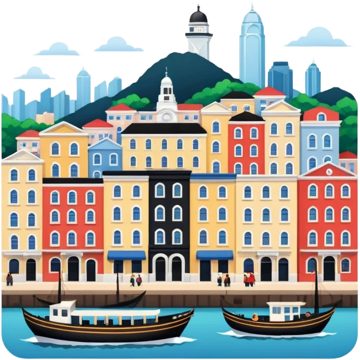 a centre of commerce of British and Hong Kong style colonialism emoji