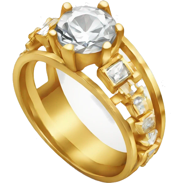 gold engagement ring emoji