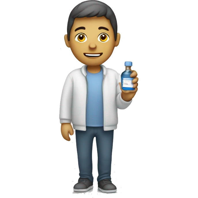 A person making a glucose profile emoji
