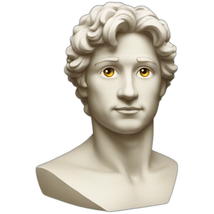 face david statue michel-ange emoji