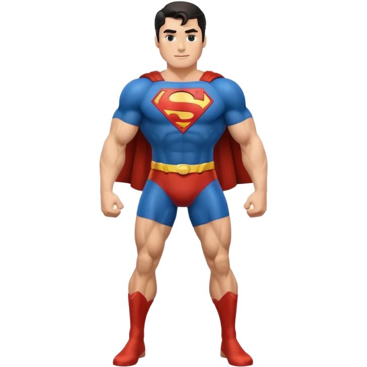 super man with leg emoji