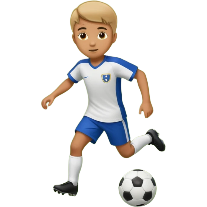  мальчик играет в футбол на поле и эта картинка должна быть обведена в кружок !!!!!! emoji