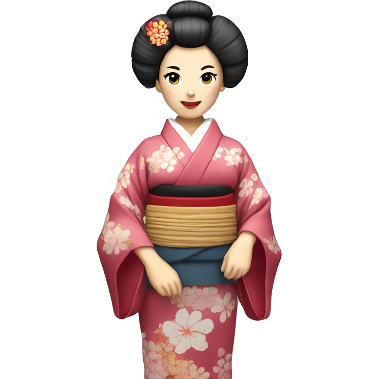 Geisha with kimono emoji