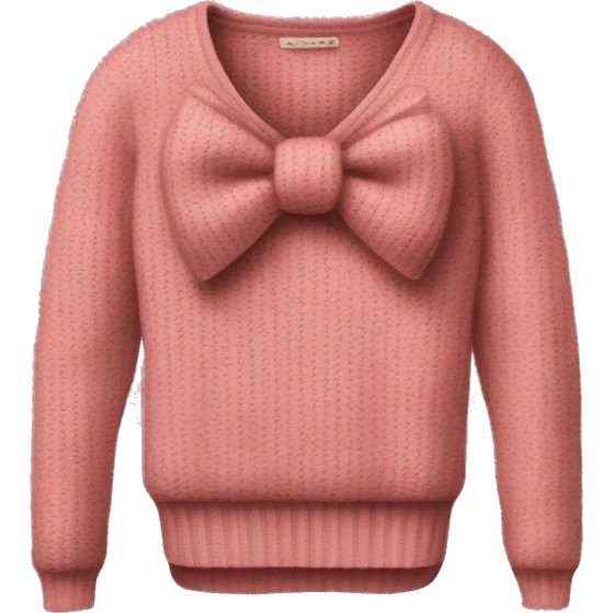 Coquette bow sweater  emoji