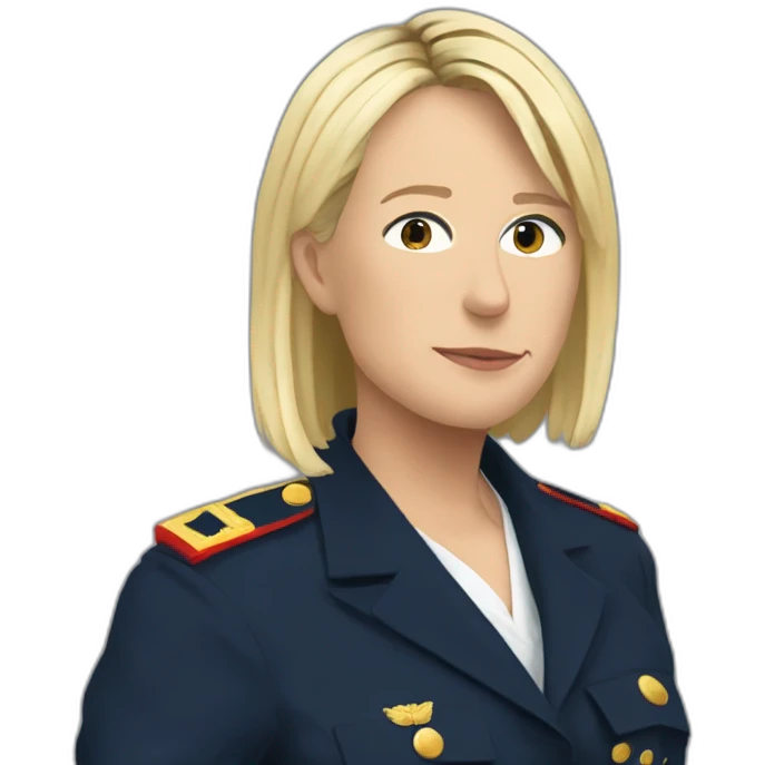 Marine LePen en mode ACAB emoji