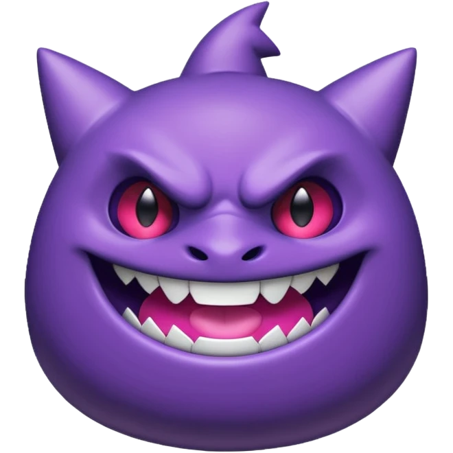 Pokemon legendary purple and pink mega gengar emoji