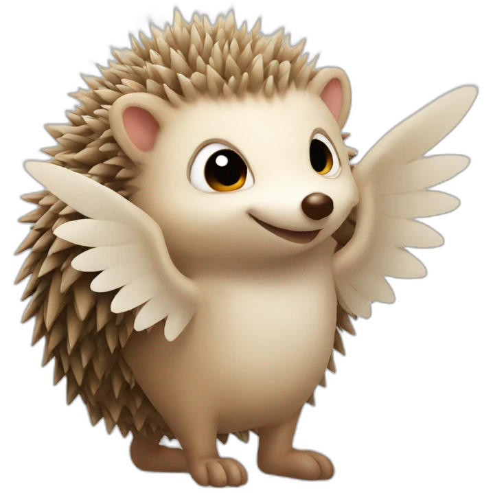 winged hedgehog emoji