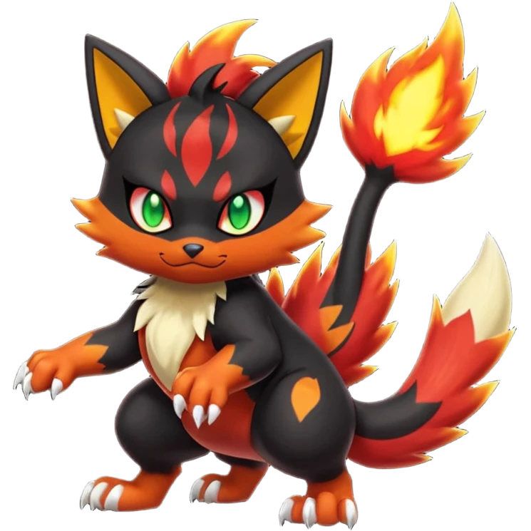 Nargacuga-Litten-Torracat-fusion-Fakemon-Pokémon-creature  emoji