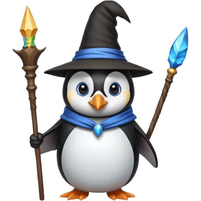Penguin Wizard emoji