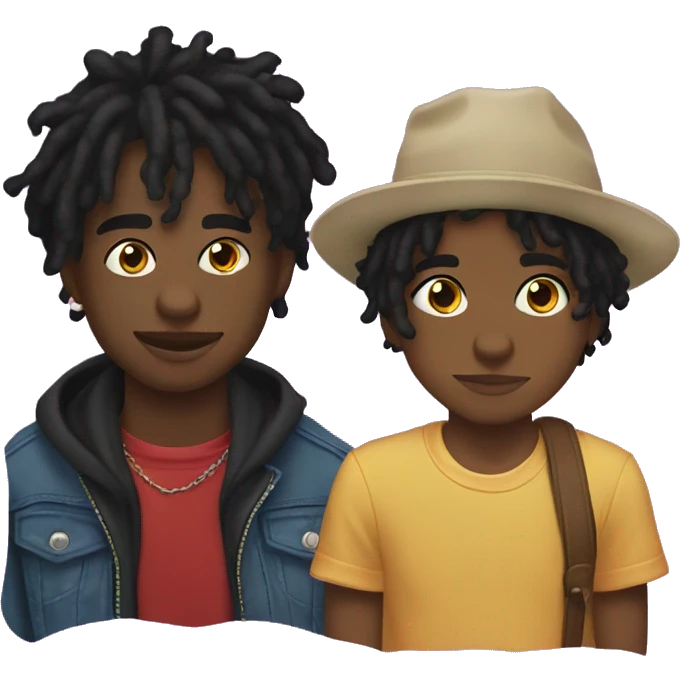 lucki and carti kissen emoji