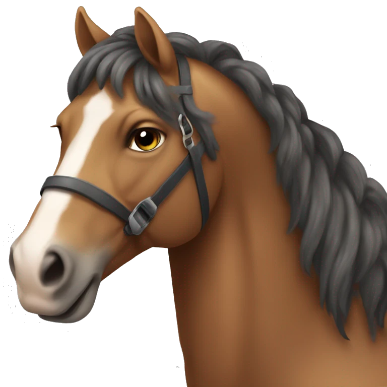 Una persona che cavlca un cavallo emoji