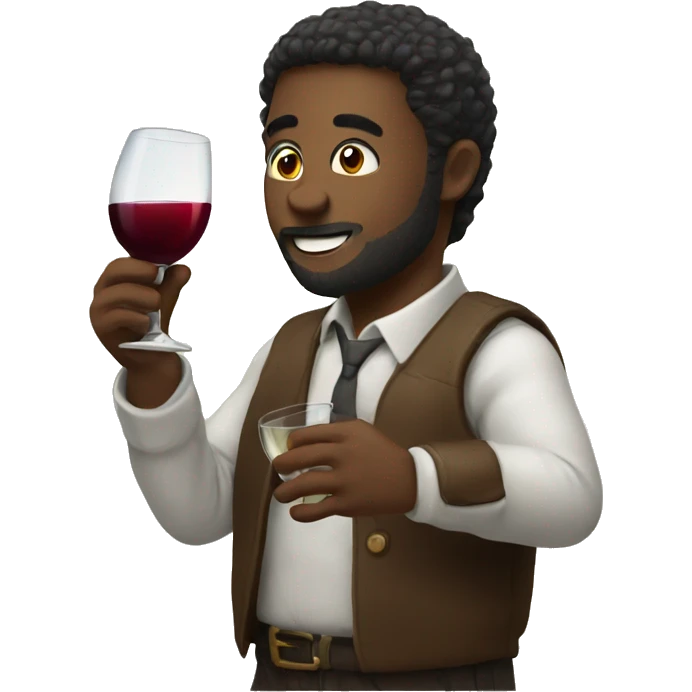 drinking wine emoji