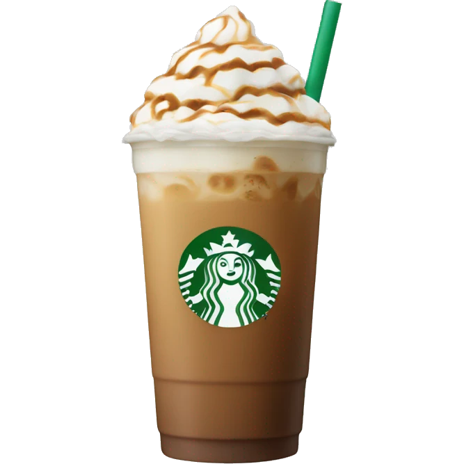 Starbucks ice latte  emoji