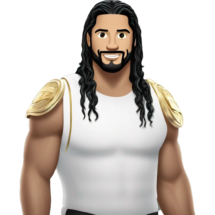 ROMAN REIGNS with undisputed championship  emoji