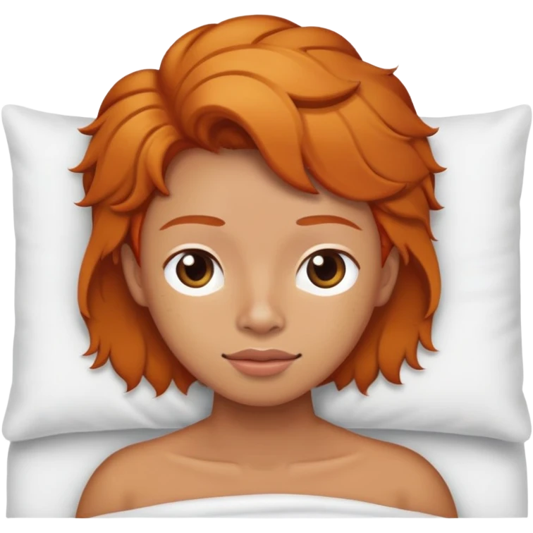 Ginger caught in bed emoji