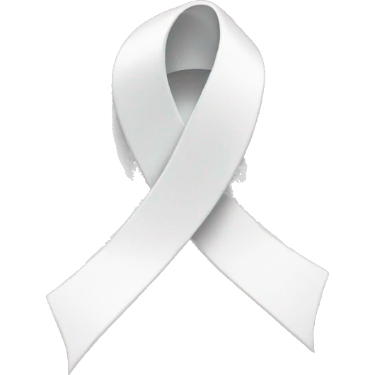 White ribbon emoji