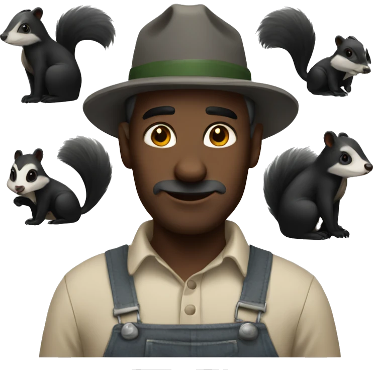 Skunk farmer emoji