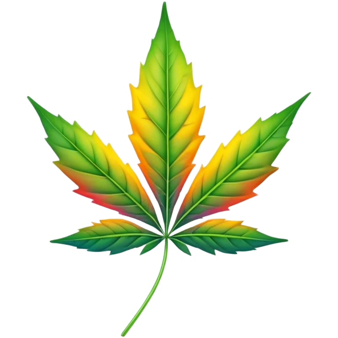 sunrise in the shape of a weed le emoji