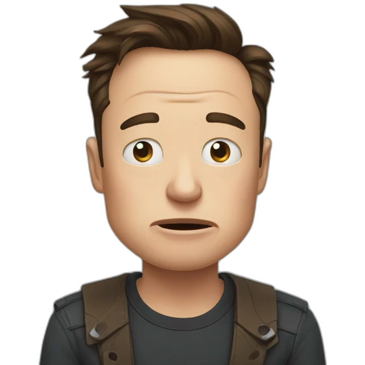 Crying elon musk emoji